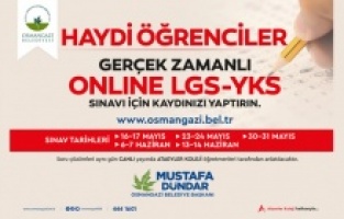 Osmangazi’den Öğrencilere Online Sınav Desteği